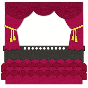 Silhouette Design Store - View Design #9369: drama theater stage