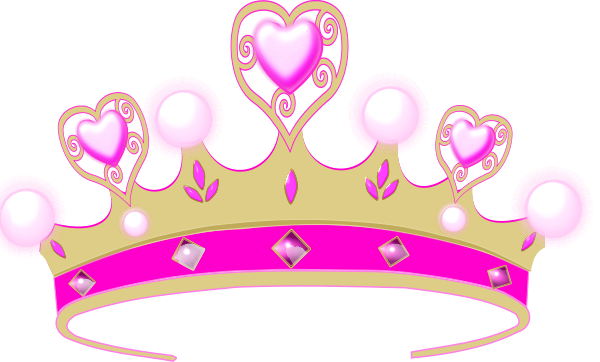 Pink crown clipart