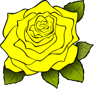 Yellow Rose Border Clip Art - Free Clipart Images