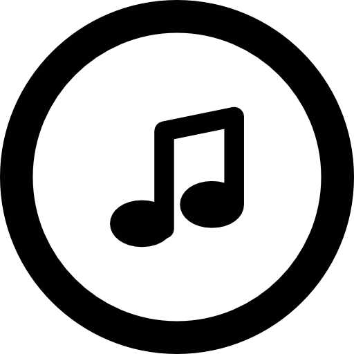 Musical note button - Free music icons