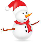 Snowman Losing Weight Clipart