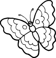 Butterfly Clipart For Kids Black And White