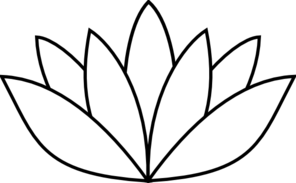 Lotus Flower Outline Clip Art - vector clip art ...