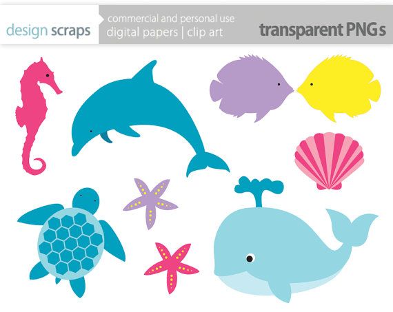 1000+ images about * Fish & Sea Life Silhouettes, Vectors, Clipart ...