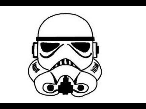 How to draw a stormtrooper - YouTube