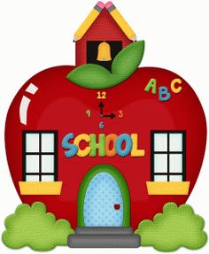 Clipart of a school house for invitation
