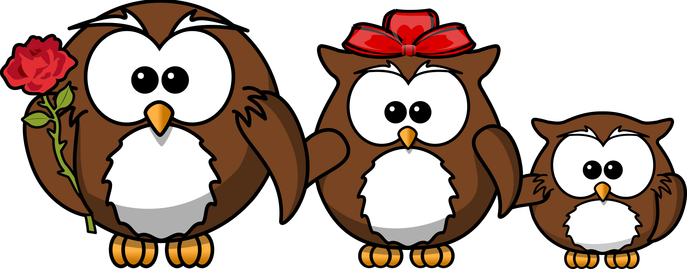 Owl Family Clipart