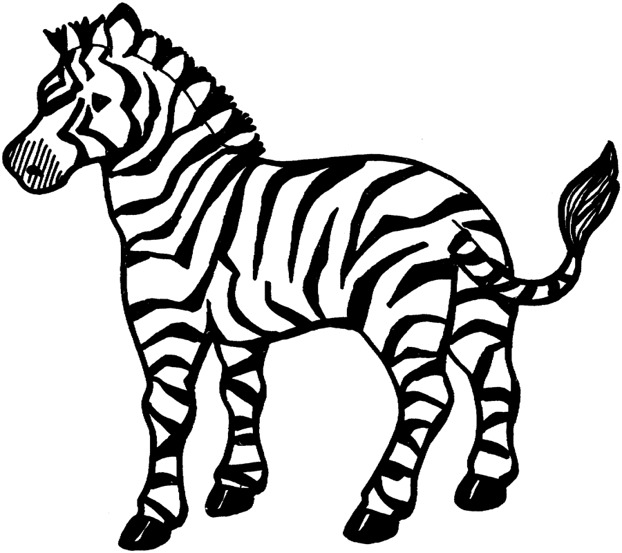 Unique Zebra Coloring Page 80 In Line Drawings With Zebra Coloring ...