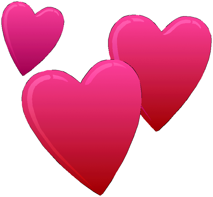 Pink heart clipart