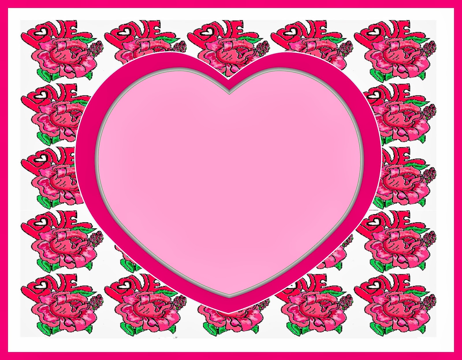 483 views Christian Images In My Treasure Box: Rose Heart Borders And Frames