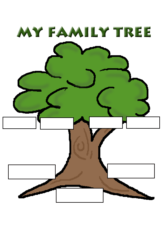 Family Tree Outline Clipart