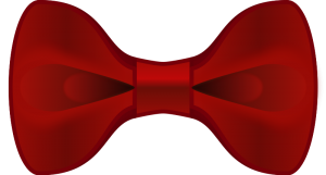 Red bow tie clipart no background