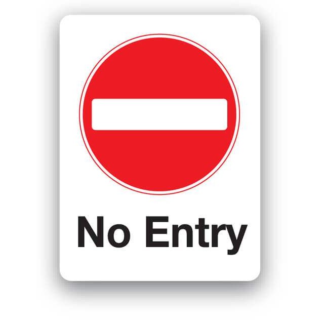 E86BP No entry sign