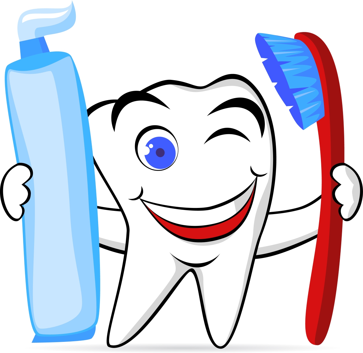 Image of Brush Teeth Clipart #5472, Cartoon Images Of Teeth ...
