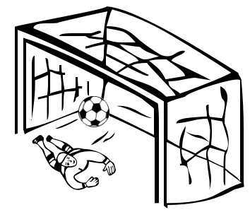 Soccer Goal Clipart Black and White craft projects, Black and ...