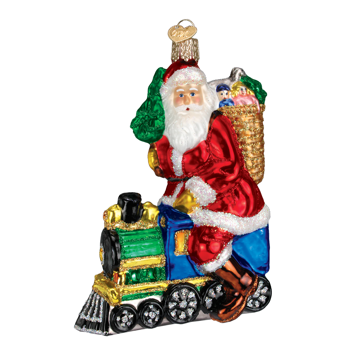 Old World Glass - Irish Santa Ornament - The Christmas Loft