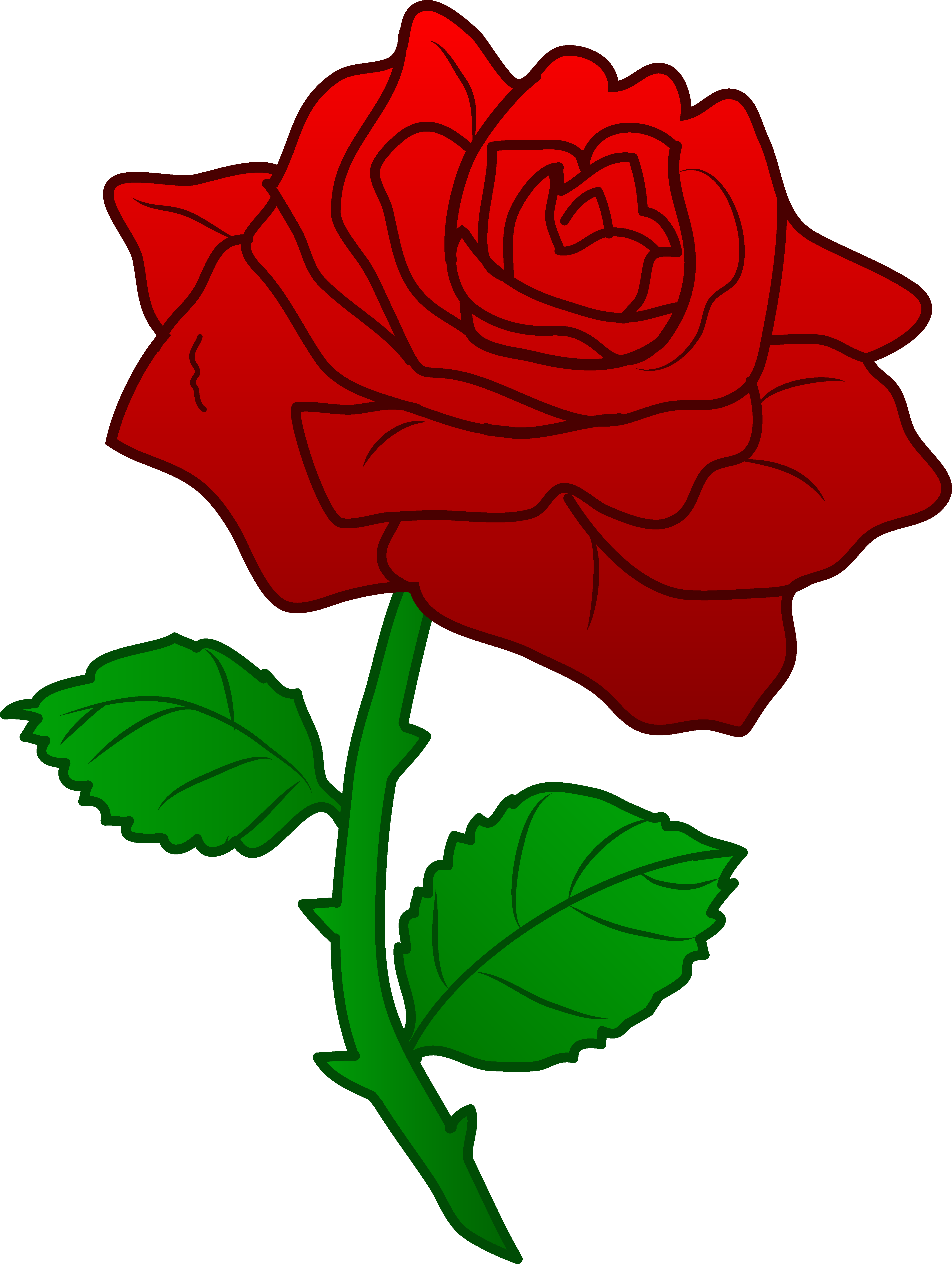 Red Rose Clip Art - Tumundografico