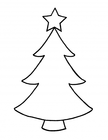 Christmas Tree Outline | animebgx