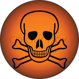 Danger, skull, sign | Vector | Colourbox