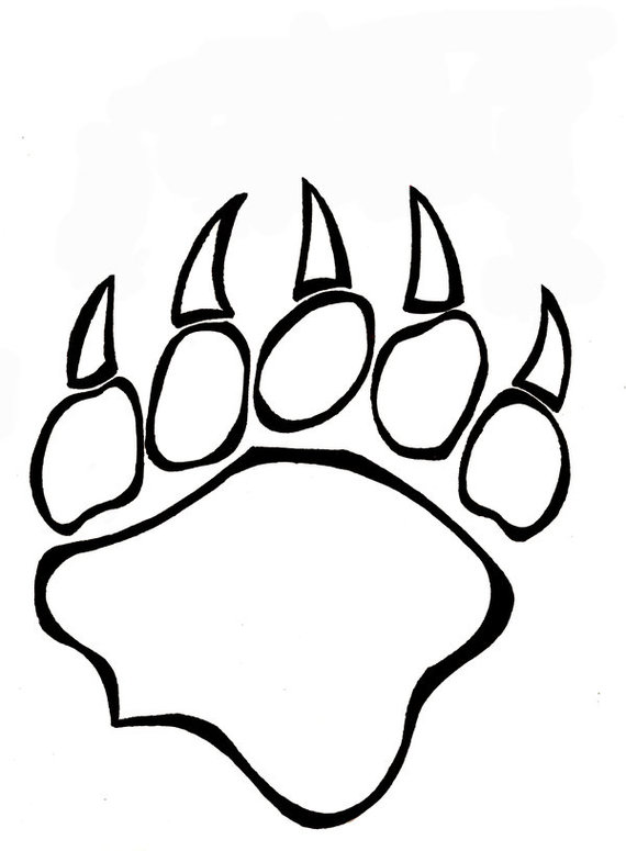 Bear Paw Drawing Clipart - Free to use Clip Art Resource