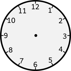 Clipart clock without hands