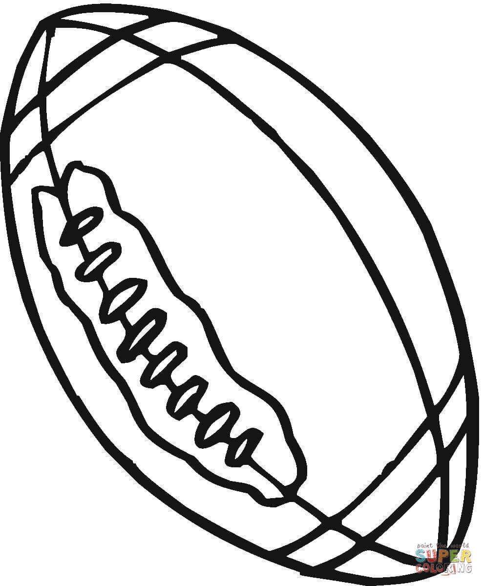 Rugby Ball coloring page | Free Printable Coloring Pages