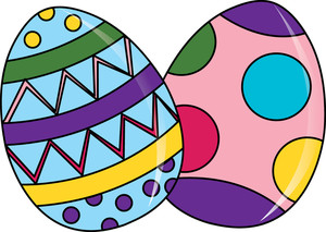 Easter eggs clipart