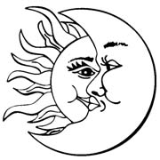 Sun And Moon Clipart Black And White