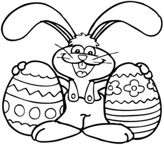 Collection Easter Bunny Coloring Pages Pictures - Jefney