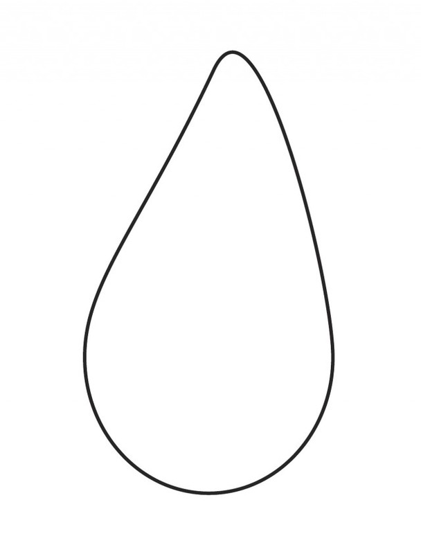 Raindrop Template 4 On A Page Clipart - Free to use Clip Art Resource