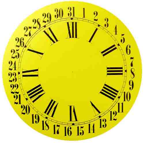 Clock Repair & Replacement Parts - Dials & Related - Paper Dials