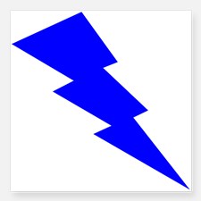Blue Lightning Bolt Bumper Stickers | Car Stickers, Decals, & More