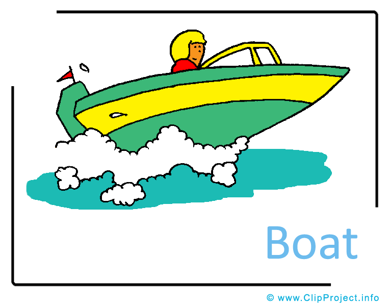 Speedboat clipart
