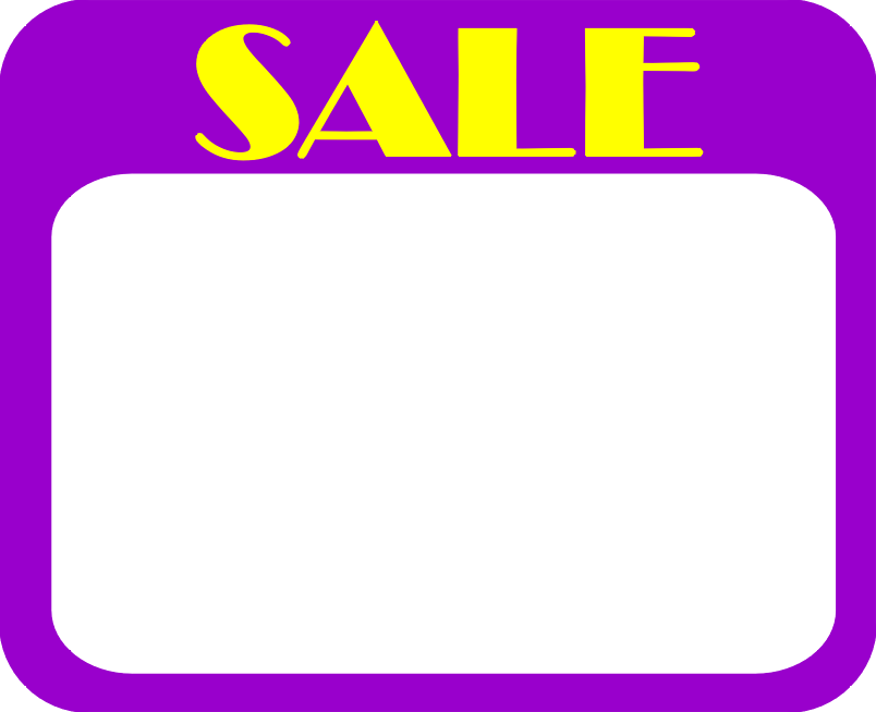 Blank price tag clipart image #33109