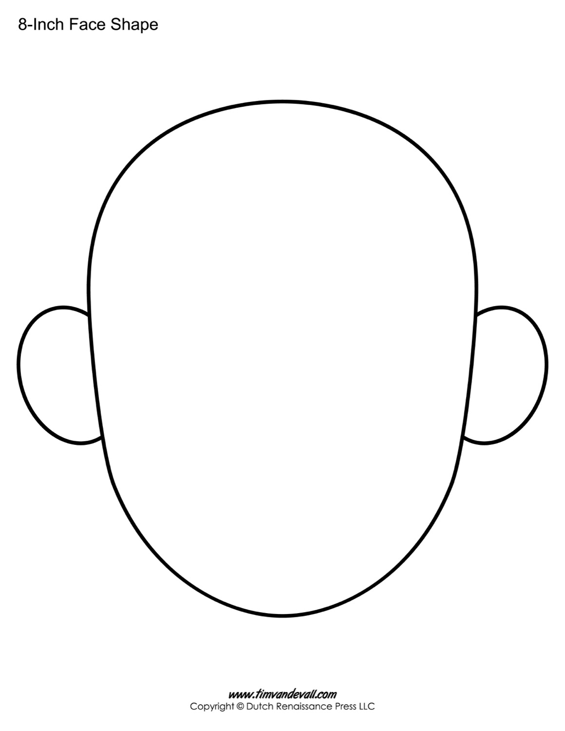 Blank Face Templates | Printable Face Shapes for Kids