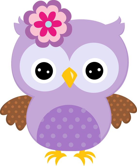 Cute little owl clipart