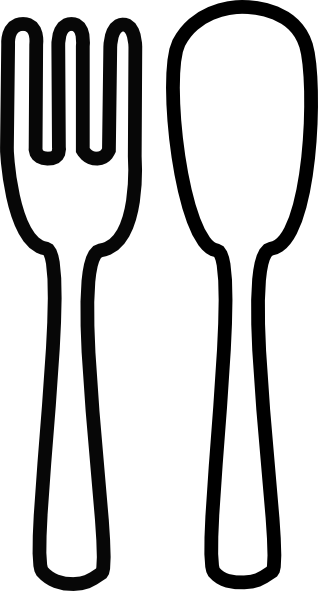 Fork and spoon clip art
