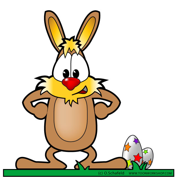 Funny clipart easter bunny