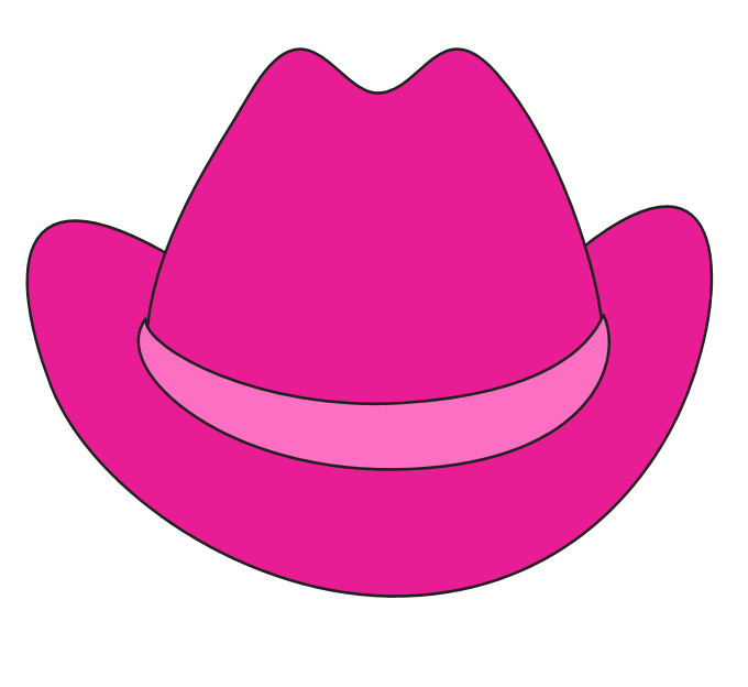 Cartoon cowboy hat clipart