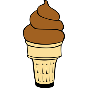 cone soft chocolate clipart, cliparts of cone soft chocolate free ...
