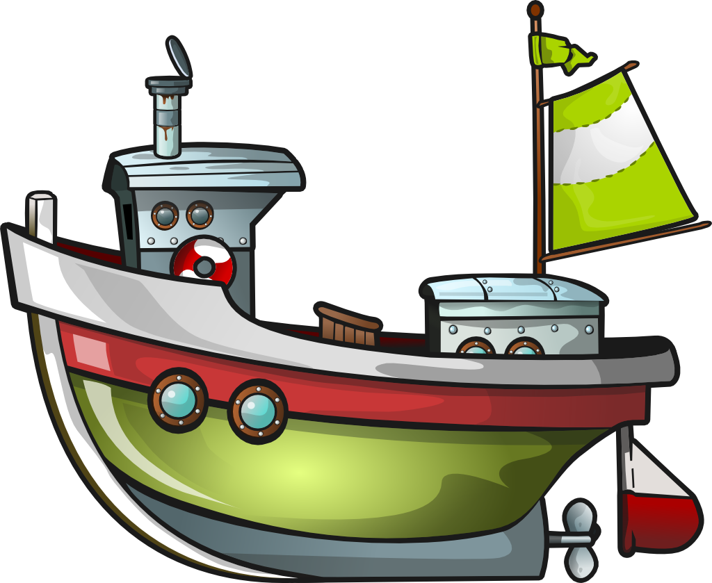 Image of Clipart Boat #2214, Fishing Boat Clip Art - Clipartoons