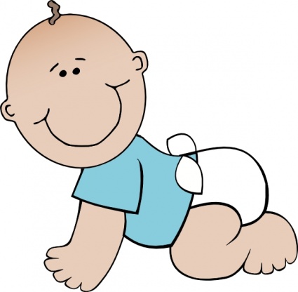Baby Boy Crawling clip art - Download free Other vectors