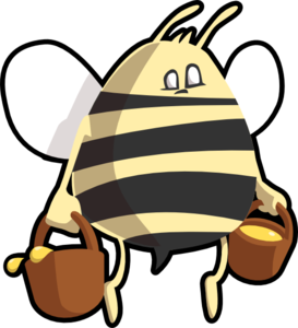 Cartoon Bee clip art - vector clip art online, royalty free ...