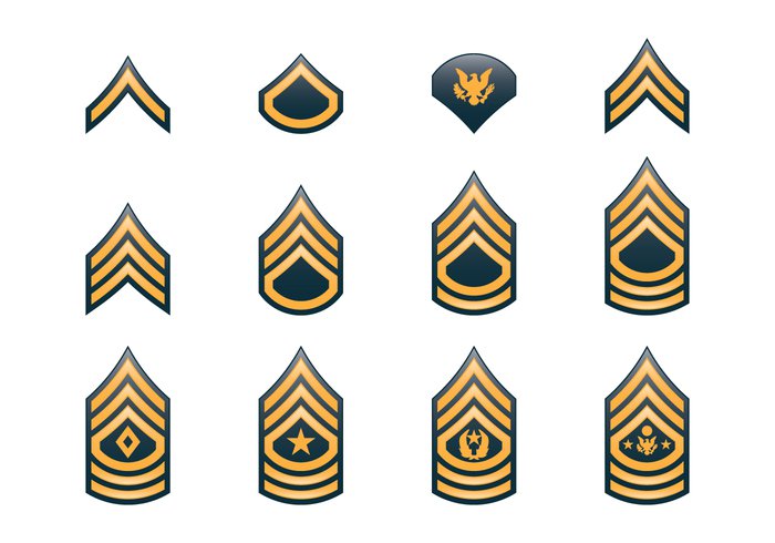 military clipart army rank - photo #7