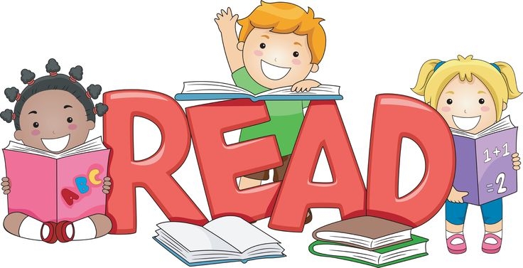 Free Clipart Of Kids Reading