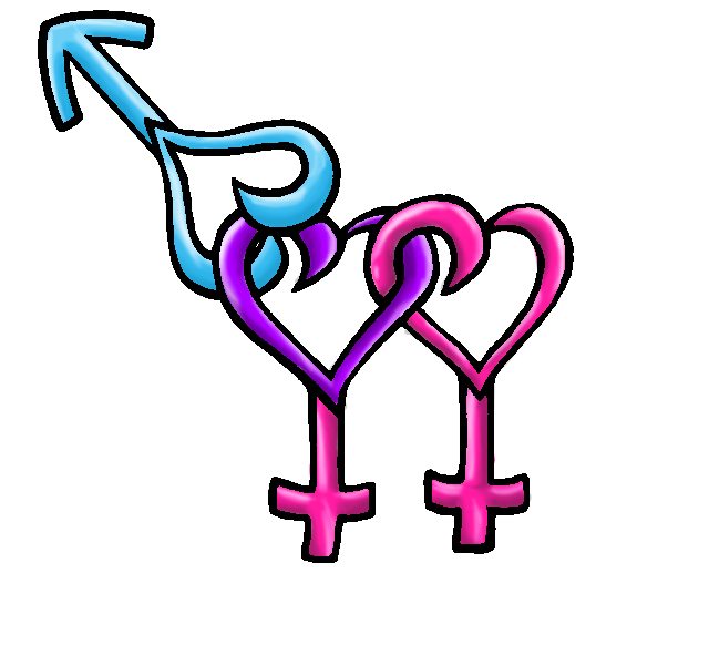 Bisexual Female Symbol by Emo-Girl-AlexaUchiha on DeviantArt