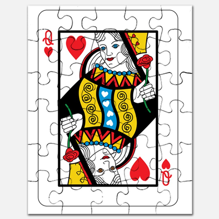 Queen Of Hearts Puzzles, Queen Of Hearts Jigsaw Puzzle Templates ...