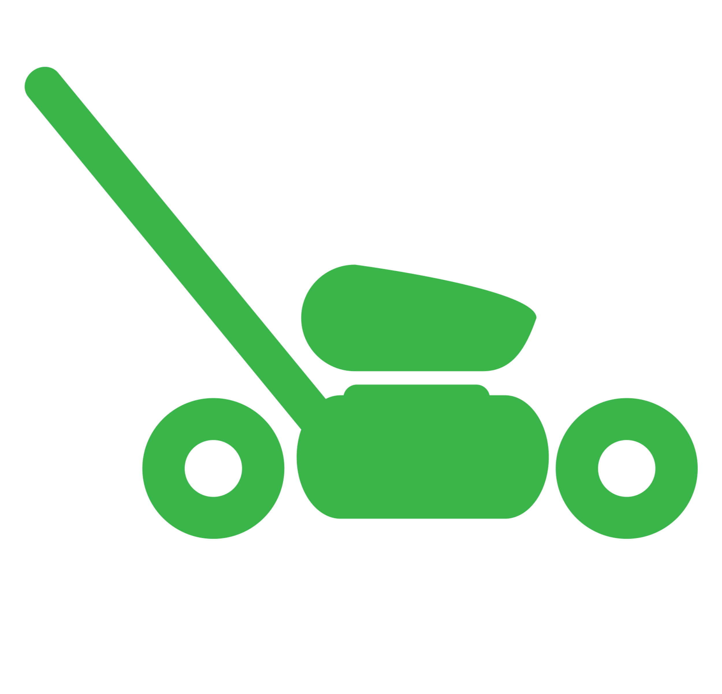 Free clipart silhouette lawn mower