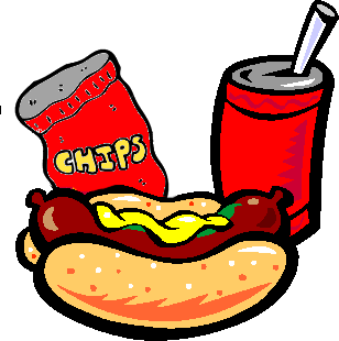 Drink And Chips Clipart
