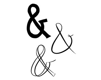 Ampersand clipart | Etsy